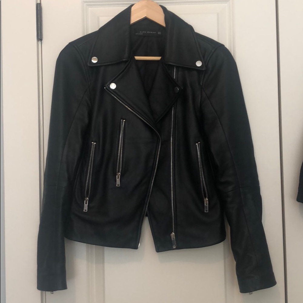 Zara leather jacket.